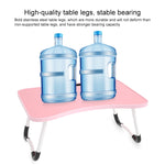 Pieds antidérapants en forme de W Bureau d'écriture pliable et réglable pour ordinateur portable avec fente pour carte, avec fente pour carte