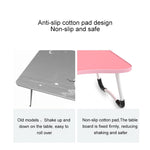 Pieds antidérapants en forme de W Bureau d'écriture pliable et réglable pour ordinateur portable avec fente pour carte, avec fente pour carte