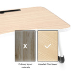 Pieds antidérapants en forme de W Bureau d'écriture pliable et réglable pour ordinateur portable avec fente pour carte, avec fente pour carte