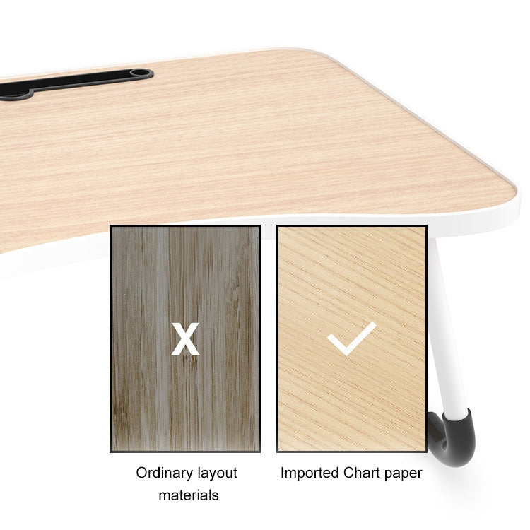 Pieds antidérapants en forme de W Bureau d'écriture pliable et réglable pour ordinateur portable avec fente pour carte, avec fente pour carte