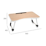 Pieds antidérapants en forme de W Bureau d'écriture pliable et réglable pour ordinateur portable avec fente pour carte, avec fente pour carte
