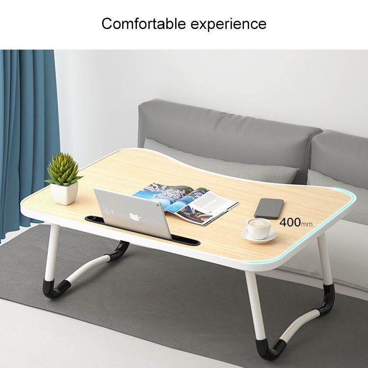 Pieds antidérapants en forme de W Bureau d'écriture pliable et réglable pour ordinateur portable avec fente pour carte, avec fente pour carte