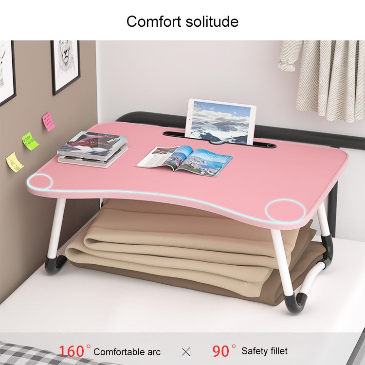Pieds antidérapants en forme de W Bureau d'écriture pliable et réglable pour ordinateur portable avec fente pour carte, avec fente pour carte