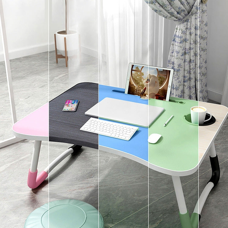 Pieds antidérapants en forme de W Bureau d'écriture pliable et réglable pour ordinateur portable avec fente pour carte, avec fente pour carte