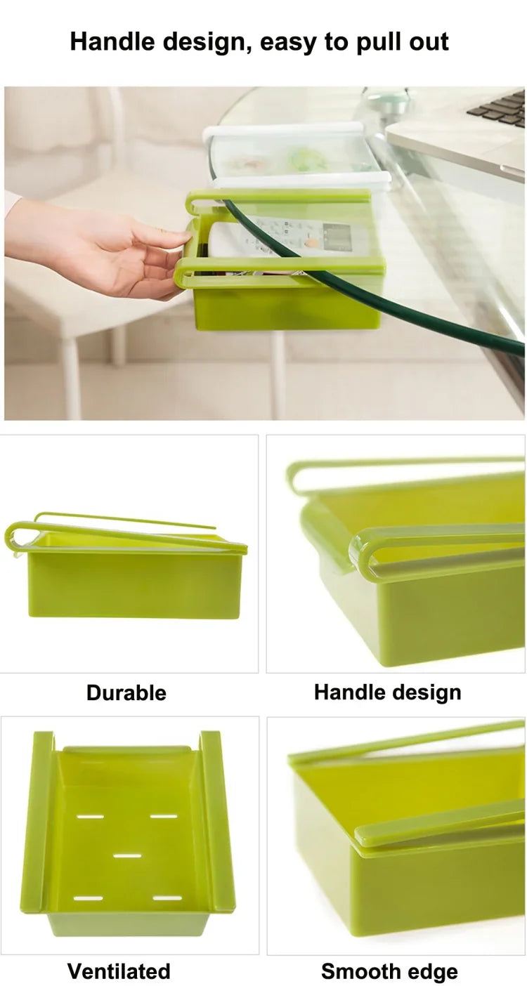 Étagère de rangement pour couche de conservation de réfrigérateur style tiroir