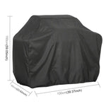 Sac de Protection Carré Extérieur Anti-UV Imperméable et Anti-Poussière en Tissu Oxford 210D pour Barbecue au Charbon, Taille : 100x60x150cm, Taille : 100x60x150cm