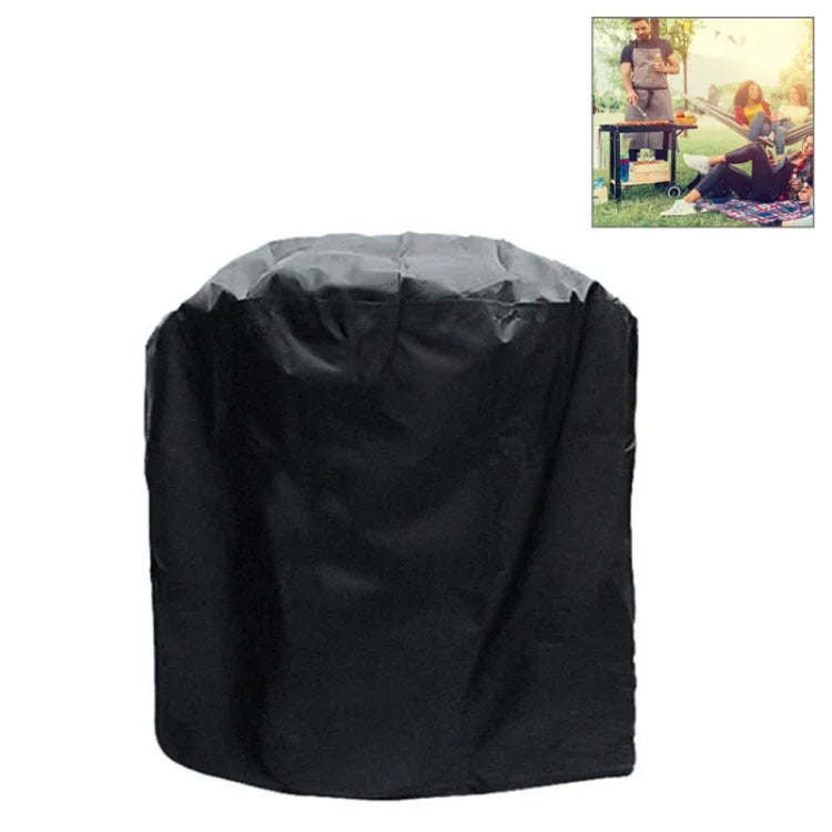 Sac de Protection Cylindrique Extérieur Anti-UV Imperméable et Anti-Poussière en Tissu Oxford 210D pour Barbecue au Charbon, Taille : 71x73cm, Taille : 71x73cm