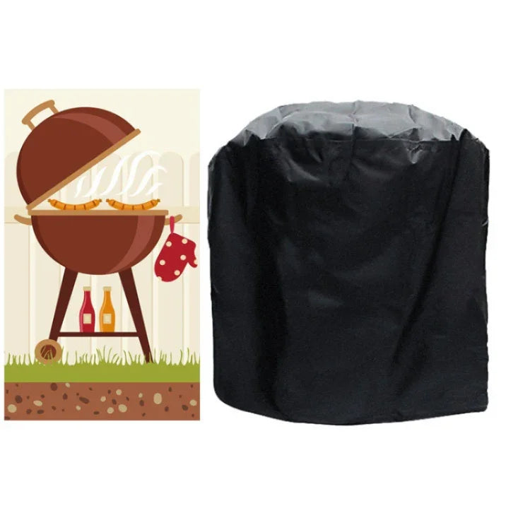 Sac de Protection Circulaire Extérieur Anti-UV Imperméable et Anti-Poussière en Tissu Oxford 210D pour Barbecue au Charbon, Taille : 58x77cm, Taille : 58x77cm