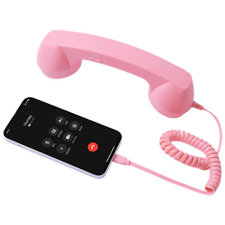 Combiné téléphonique rétro anti-radiations avec prise micro Type-C, Type-C