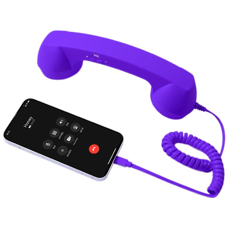 Combiné téléphonique rétro anti-radiations avec prise micro Type-C, Type-C