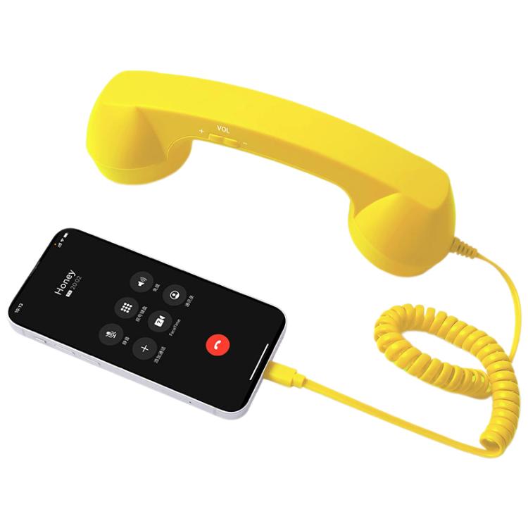 Combiné téléphonique rétro anti-radiations avec prise micro Type-C, Type-C