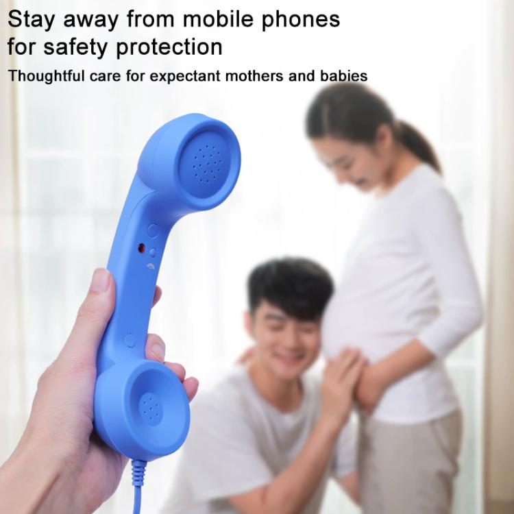 Combiné téléphonique rétro anti-radiations avec prise micro Type-C, Type-C