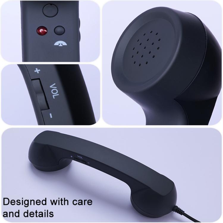 Combiné téléphonique rétro anti-radiations avec prise micro Type-C, Type-C