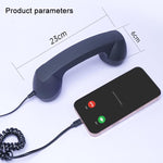 Combiné téléphonique rétro anti-radiations avec prise micro Type-C, Type-C