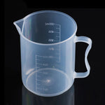 Flacon en plastique PP de 500 ml, gobelet doseur numérique, cylindre gradué, verre doseur, outils de laboratoire, 500 ml