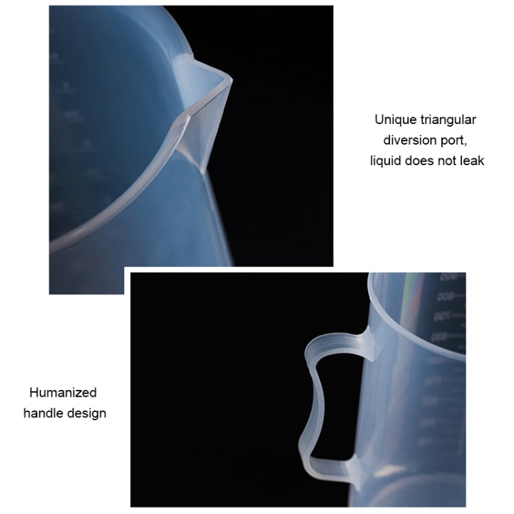 10 PIÈCES 250ml Flacon en plastique PP de qualité alimentaire, tasse à mesurer numérique, cylindre gradué, outil de mesure en verre pour laboratoire, 250ml
