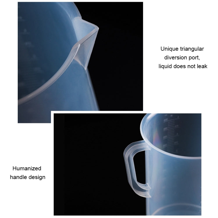 5000 ml Flacon en plastique PP de qualité alimentaire, tasse à mesurer numérique, cylindre gradué, outil de laboratoire en verre, 5000 ml