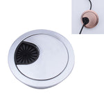 Cache Trou Rond en Alliage de Zinc pour Bureau Ordinateur, Diamètre du Trou : 80mm (Bronze Vert), 80mm