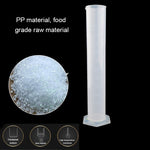 Cylindre gradué en plastique PP avec bec verseur et base hexagonale de 1000 ml, 1000ml