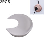 2 PCS Cache Trou Rond en Alliage de Zinc pour Bureau Ordinateur, Diamètre du Trou : 35mm (Or Brillant), 35mm Noir Mat, 35mm Argent Mat, 35mm Acier Brossé, 35mm Or Brillant, 35mm Bronze Vert, 35mm Bronze Rouge