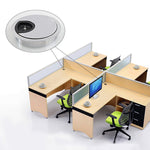 2 pièces de couvercles ronds en alliage de zinc pour trous de bureau d'ordinateur, diamètre du trou : 60 mm (bronze vert), 60 mm
