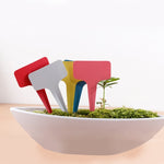 100PCS Étiquettes florales Étiquettes de jardinage Étiquette en T - type Étiquette insérée Étiquette pour pots, livraison couleur aléatoire, étiquette plante 4