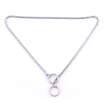Collier pour animaux de compagnie, lanière de cou pour chien, chaîne serpent, chaîne en métal massif, longueur : 65 cm.