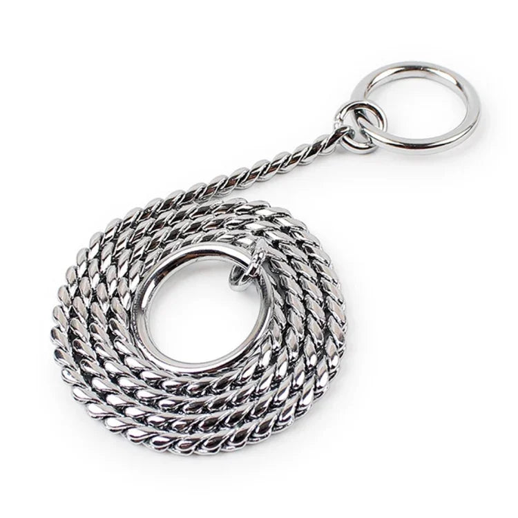 50cm x 3mm Pet P Chain Pet Collars Pet Neck Strap Dog Neckband Snake Chain Dog Chain Dog Collar, 50cm x 3mm