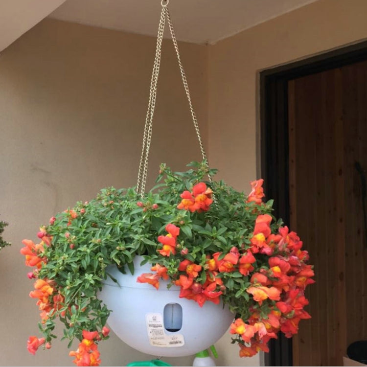Pots à fleurs suspendus en plastique avec chaîne suspendue, grande taille : 24 x 18cm, livraison couleur aléatoire, grande taille