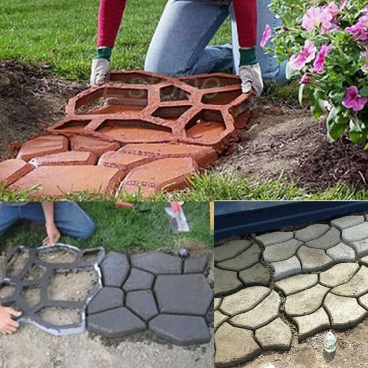 Moule Manuel en Plastique pour Route en Béton, Moule DIY pour Pavé de Jardin, Moule pour Pavé de Jardin