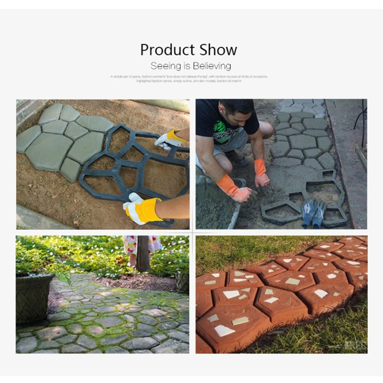 Moule Manuel en Plastique pour Route en Béton, Moule DIY pour Pavé de Jardin, Moule pour Pavé de Jardin