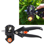 Ensemble d'Outils Professionnels de Greffage Ciseaux de Taille Machine à Greffer Plantule Dispositif de Greffage avec Trois Lames, un Couteau Croisé, une Clé, Noir