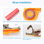 Agriculture Tape Tool Hand Tying Machine Garden Plant Tape Tool Tapener Machine Adhesive Tape Machine, Adhesive Tape Machine(Yellow), Adhesive Tape Machine (Green)