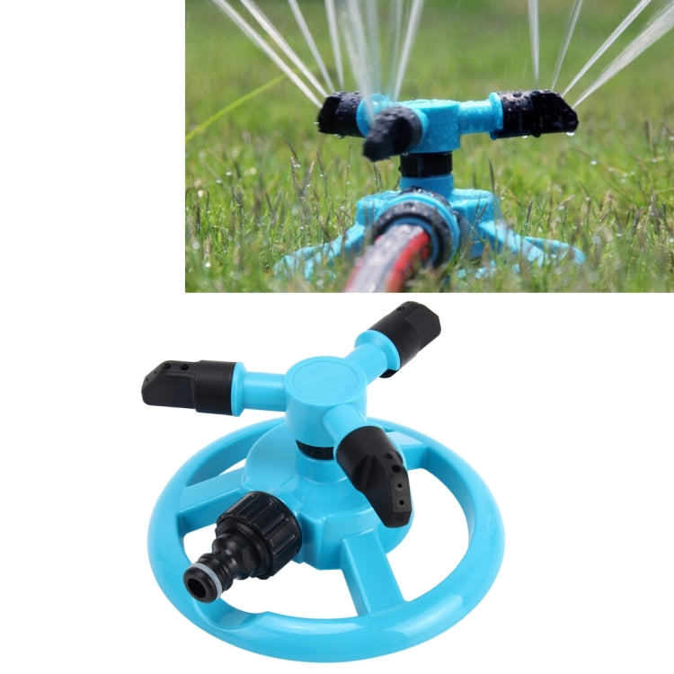 Buse Rotative Automatique de Jardin 360 Degrés Arroseur Automatique pour Pelouse Buse d'Irrigation avec Connecteur de Tuyau d'Eau 1/2 Pouce, Avec Connecteur de Tuyau d'Eau 4 Pouces