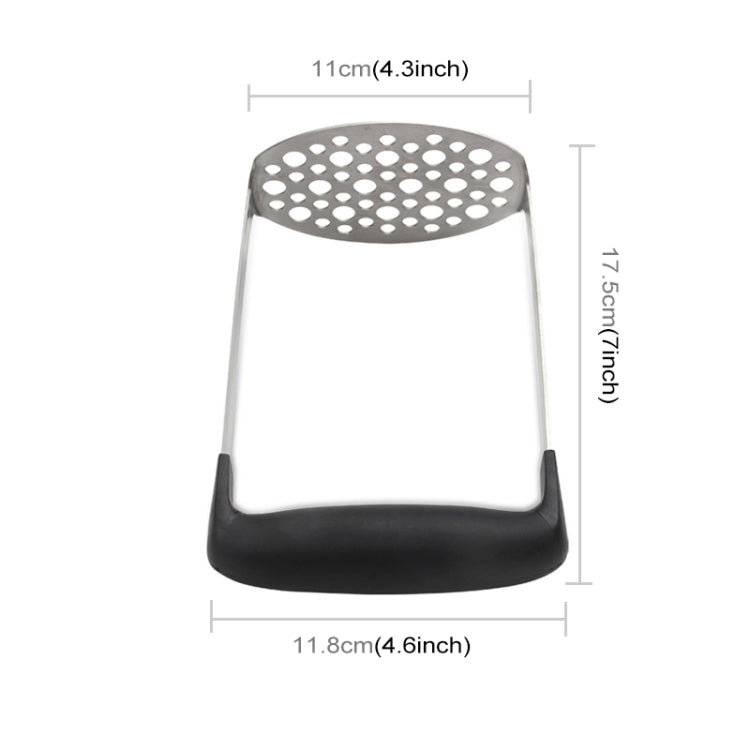 Presse-purée manuel en acier inoxydable pour potiron et pommes de terre, avec poignée horizontale large et ergonomique, en acier inoxydable monocouche