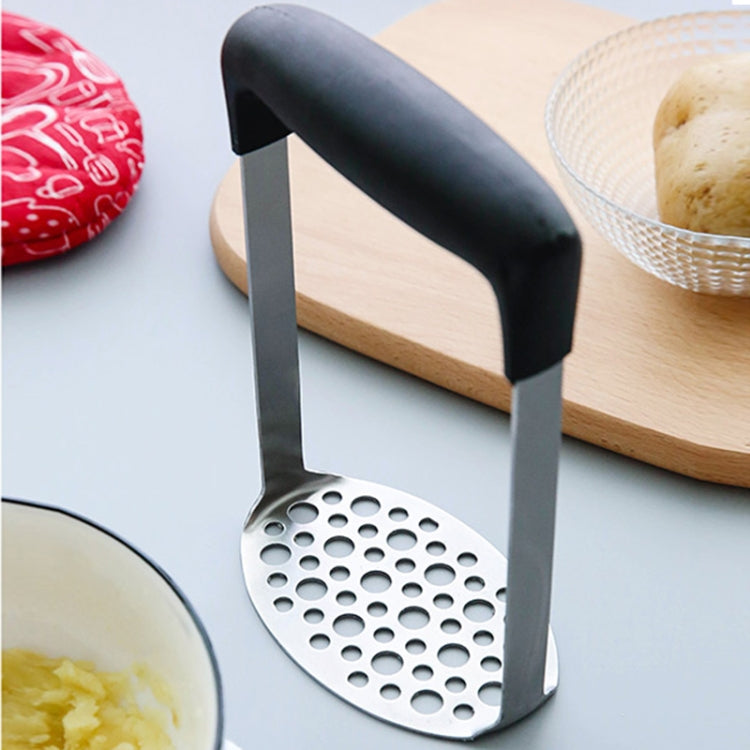 Presse-purée manuel en acier inoxydable pour potiron et pommes de terre, avec poignée horizontale large et ergonomique, en acier inoxydable monocouche