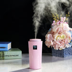 Petit humidificateur 3 2W avec humidimètre, instrument d'hydratation avec veilleuse LED, Capacité du réservoir d'eau : 260ml