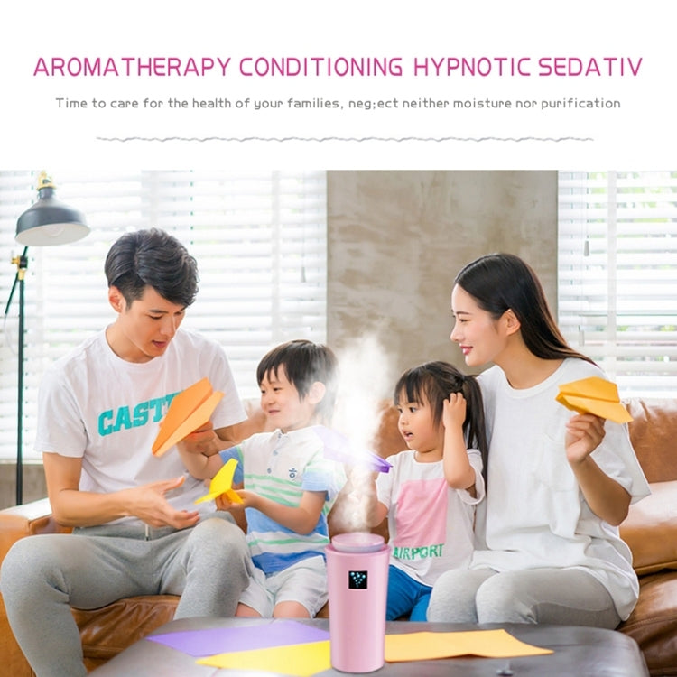 Petit humidificateur 3 2W avec humidimètre, instrument d'hydratation avec veilleuse LED, Capacité du réservoir d'eau : 260ml