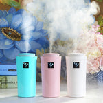 Petit humidificateur 3 2W avec humidimètre, instrument d'hydratation avec veilleuse LED, Capacité du réservoir d'eau : 260ml