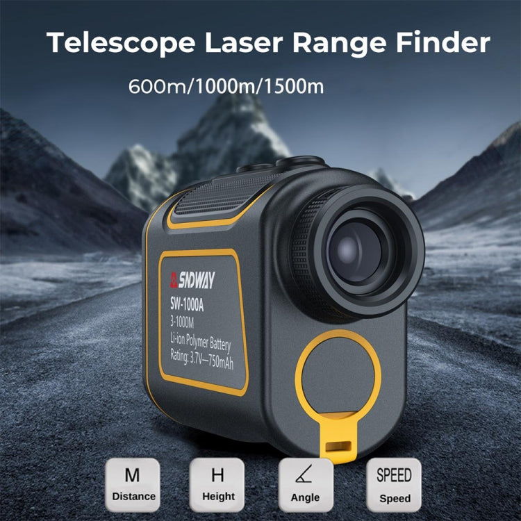 SNDWAY SW600A Télémètre télescopique portable étanche pour extérieur, Mesure de distance 600m, 600m