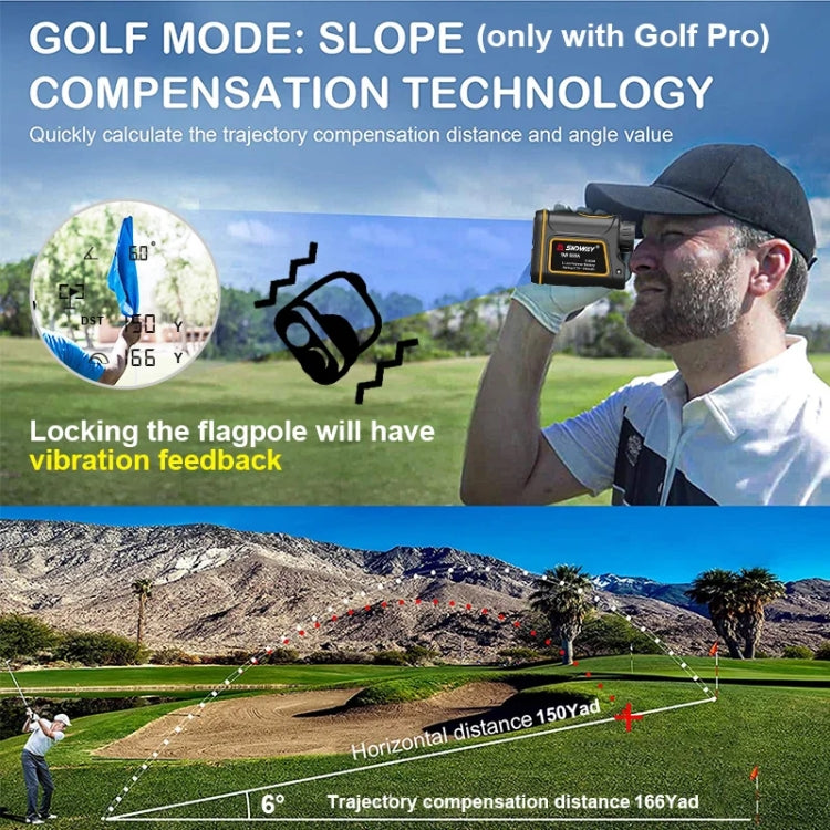 SNDWAY SW600A Télémètre télescopique portable étanche pour extérieur, Mesure de distance 600m, 600m