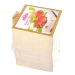100 / Paquet Petits Carrés en Carton pour Gâteau Épais Rigides Dorés pour Gâteaux Mousse, Petits Carrés