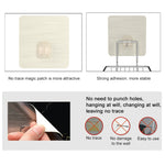 Support de savon créatif en acier inoxydable à double couche, style autocollant magique sans trace, porte-savon, étagère de salle de bain avec cintre, étagère de salle de bain à double couche 1