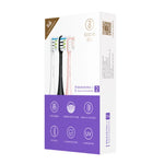 2 brosses de rechange originales Xiaomi Youpin pour brosse à dents électrique sonique Xiaomi Soocare (HC7711W), nettoyage général, noir