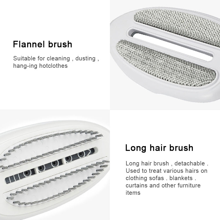 Défroisseur vapeur portatif multifonction pour la maison, appareil à vapeur portable à main avec fond en céramique, brosse en flanelle, brosse à cheveux et verre doseur, prise US, prise US violet