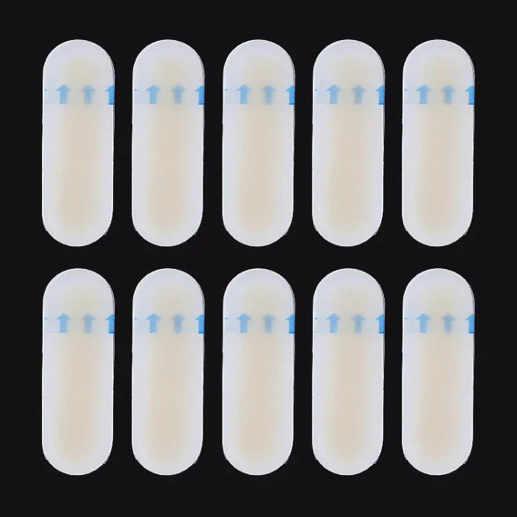 10 pièces de pansements hydrogel analgésiques pour soins des pieds, protection contre les ampoules et glissades au talon, Taille : 20x60cm, Taille : 20x60cm