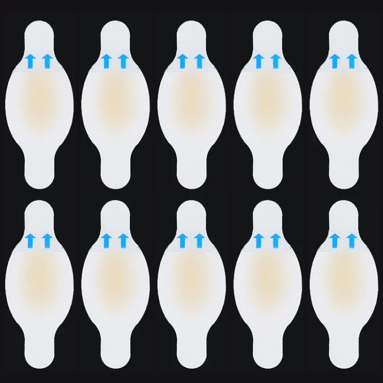 10 pièces de pansements hydrogel analgésiques pour soins des pieds, protection contre les ampoules et glissades au talon, Taille : 28x69cm, Taille : 28x69cm