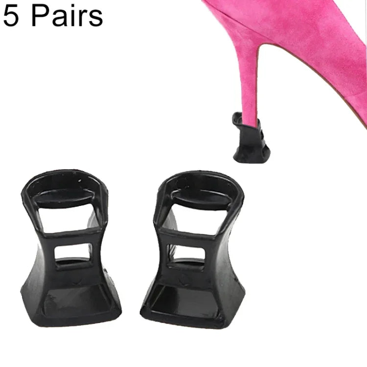5 paires de bouchons antidérapants en PVC résistants pour chaussures à talons hauts, Taille : M, Livraison couleur aléatoire, Taille : M