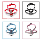 Harnais pour chien en PU souple et respirant orné de strass, avec sangle de poitrine et collier. Taille : M
