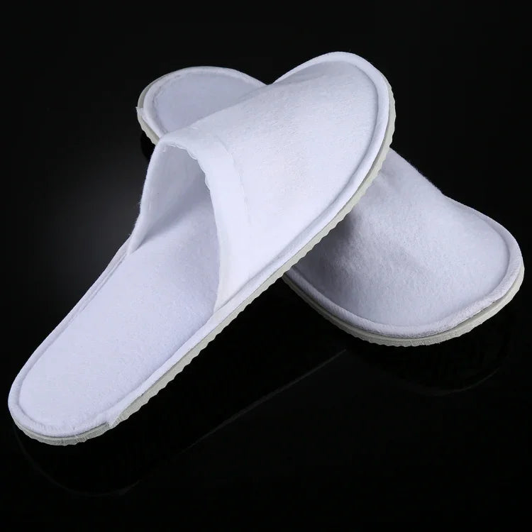 10 paires de chaussons jetables portables pour hôtel, longueur : 26cm, chaussons